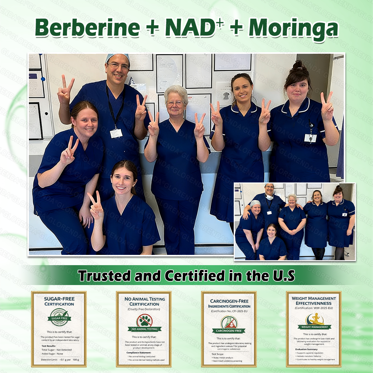 🔥 ¡Quedan solo 10 cajas! ¡30% de descuento adicional! El parche GLORENDA® Moringa · Berberina × NAD+ 10-en-1 es seguro y probado por médicos, ¡solo 4 a 6 parches apoyan peso, azúcar en la sangre, digestión y energía con resultados duraderos!